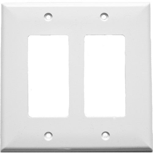 Morris Products 81771 Wh Mid Size,2Gang Decor/GFCI