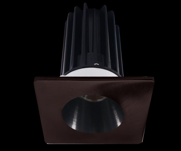 Lotus LED-2-S15W-5CCT-2RRBK-2STBZ-24D 2 Inch Square Recessed LED 15 Watt Designer Series - 5CCT Selectable - 1000 Lumen - 24 Degree Beam Spread - Black Reflector - Bronze Trim