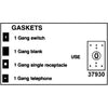 Morris Products 37930 1 Gang Gasket Sw/Rec