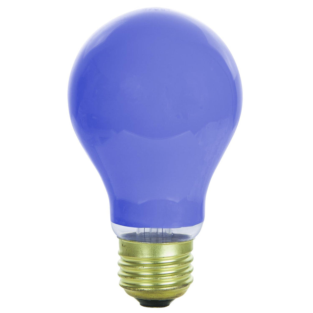 Incandescent - A19 Colored - 60 Watt -Blue - Blue