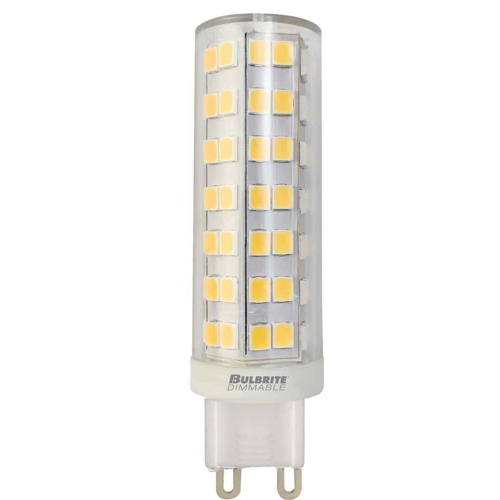 BULBRITE 770644 6.5 Watt T6 LED - G9 Bi-Pin Base - 2700 Kelvin Warm White - 700 Lumens - Clear - 120 Volt