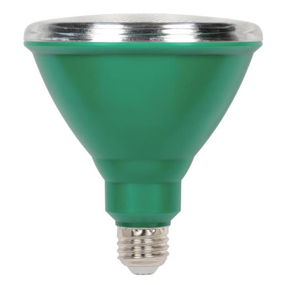 Westinghouse 3314900 15 Watt LED PAR38 Outdoor Reflector - Green - E26-Medium Base - 120 Volt - Box