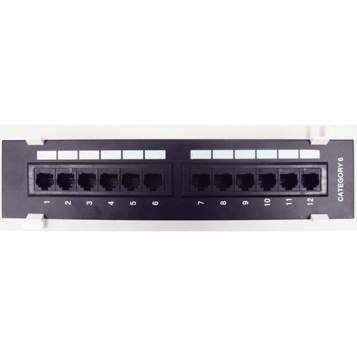 Morris Products 88442 Cat 6 Vertical 12 Port Patch P