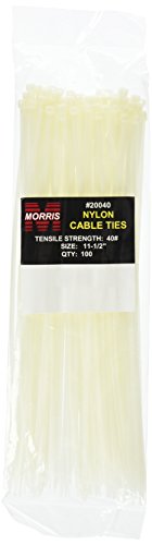 Morris Products 20040 Cable Tie 40LB 11-3/4 (Pack of 100)