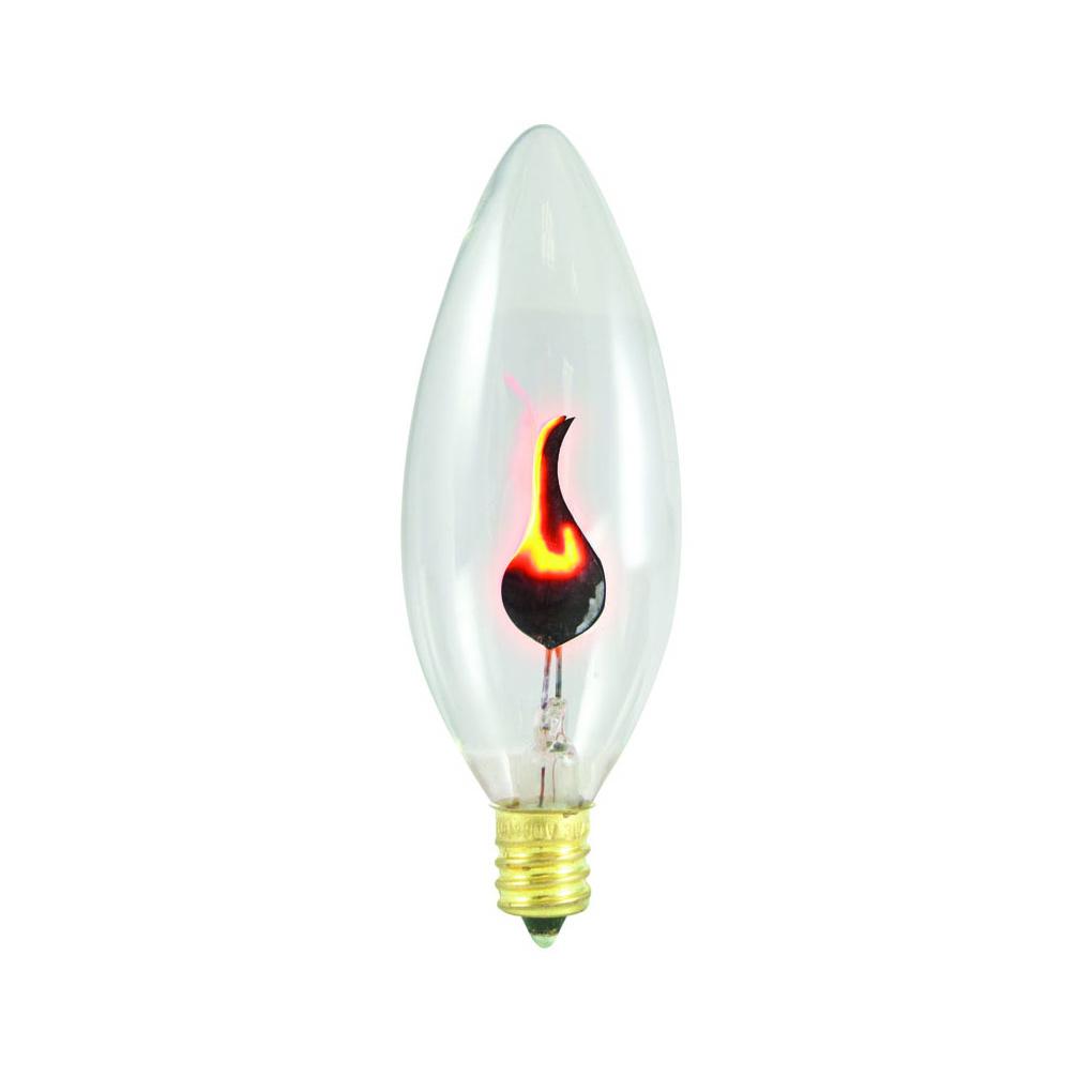 Bulbrite 410003 3 Watt B10 Incandescent White Flicker