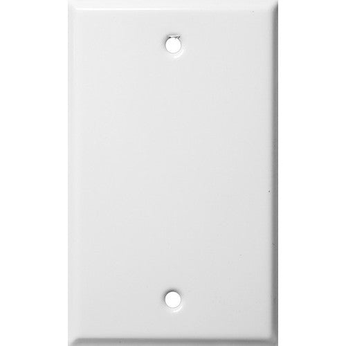 Morris Products 83312 White 1 Gang Blank Metal