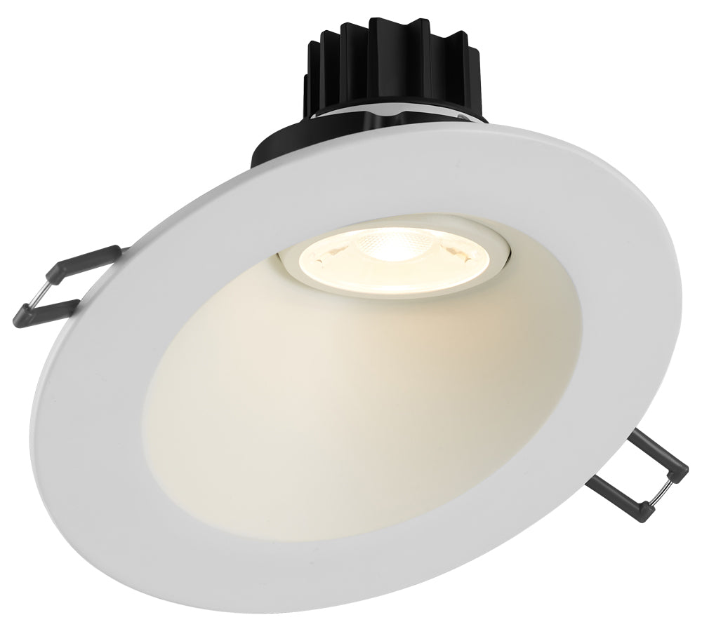 Lotus LED Lights LRG3-27K-4RSL-WH - 4 Inch Downlight 30 Degree Sloped Regressed Gimbal - 7.5 Watt - 2700 Kelvin - White Finish