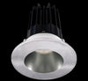 Lotus LED 2 Inch Round Recessed LED 15 Watt High Output Designer Series - 4000 Kelvin - Chrome Reflector - Trim Chrome