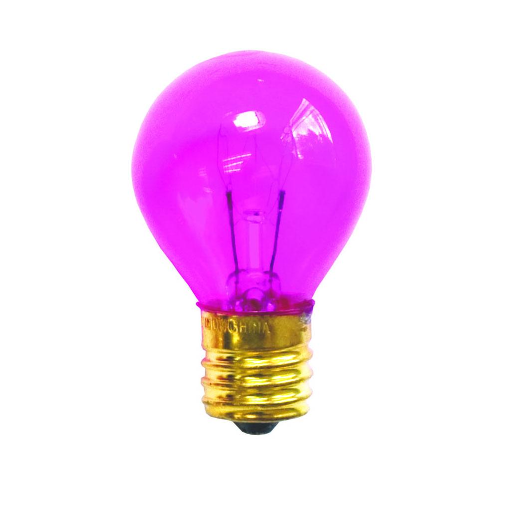 Bulbrite 702610 10 Watt S11 Incandescent Transparent Pink