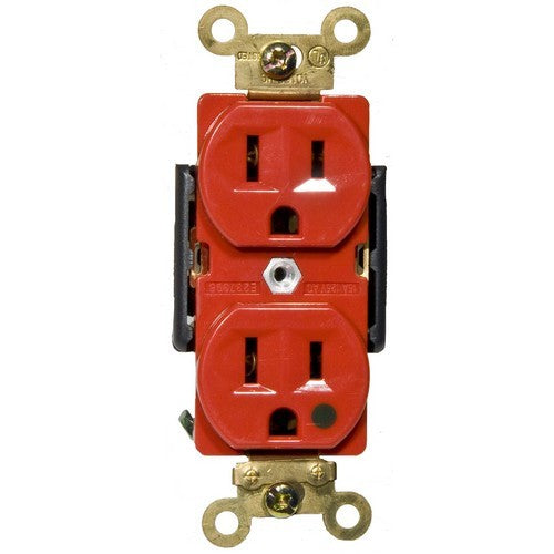 Morris Products 82253 Red 15A-125V Hosptial Rec