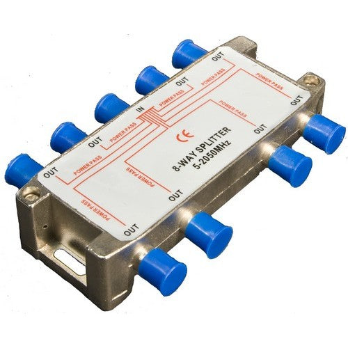 Morris Products 45059 8 Way Satel Splitter 5-2050Mhz