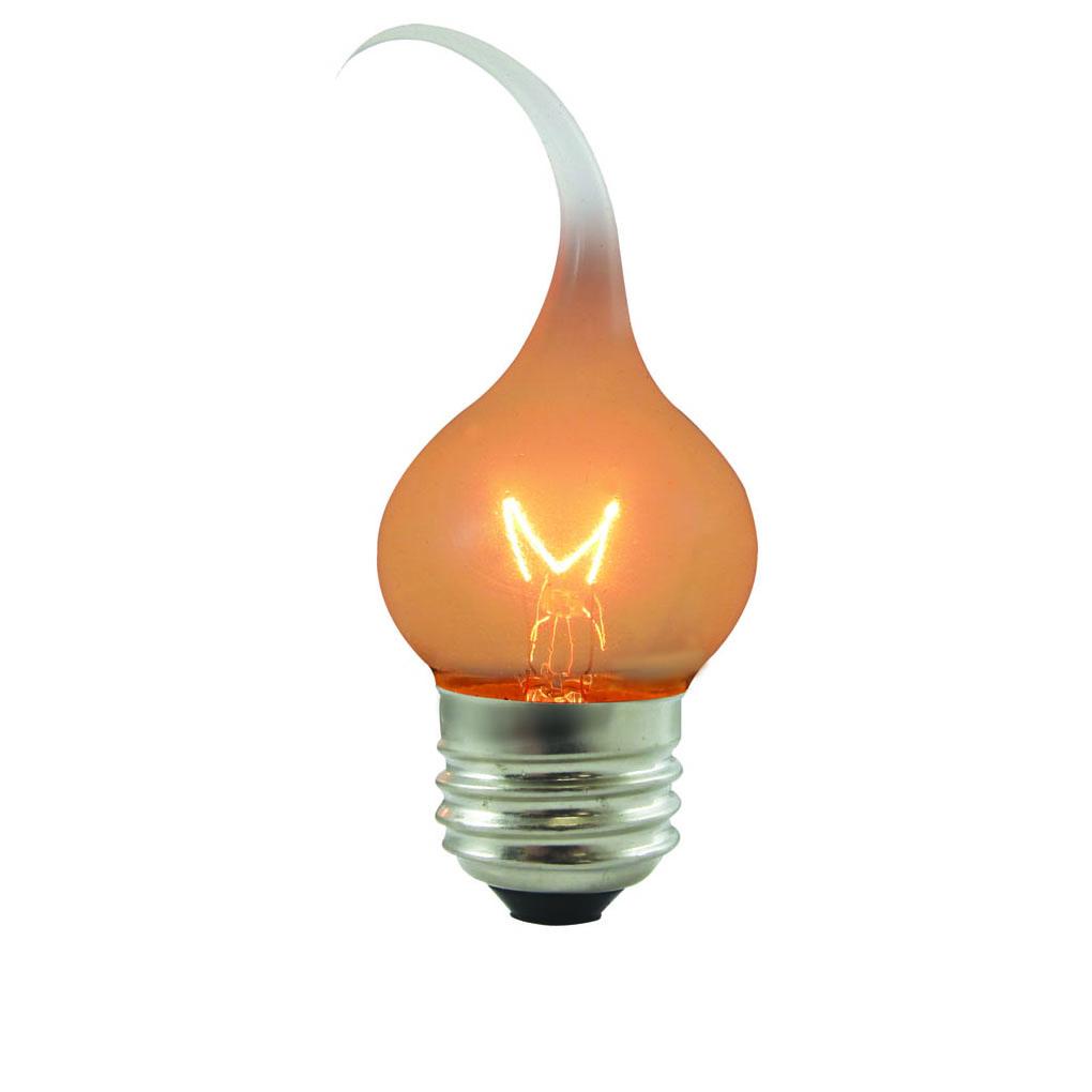 Bulbrite 411007 7.5 Watt S11 Incandescent White Silicone Flame