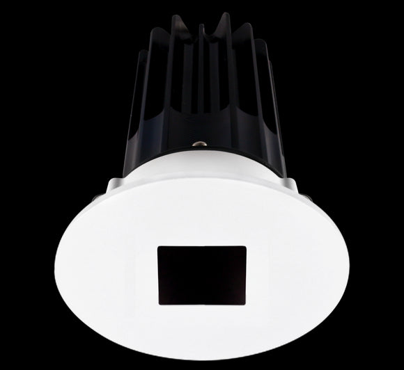 Lotus LED 2 Inch Round Recessed LED 15 Watt High Output Designer Series - 2700 Kelvin - Bronze Reflector - Square Hole Trim