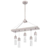 Westinghouse 6371900 Five Light LED Chandelier - Brushed Nickel Finish - Bubble Glass