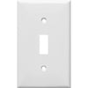 Morris Products 81011 Lexan Wall Plates 1 Gang Toggle Switch White - A durable 1 Gang Wall Plate for Toggle Switch.