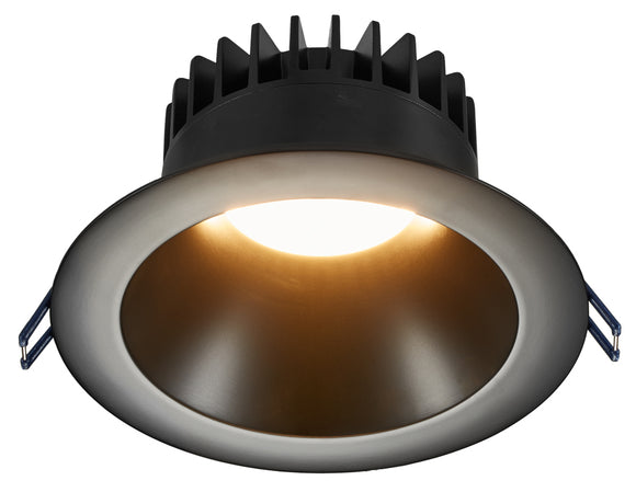 Lotus LED Lights LD6R-5CCT-BR-BT 6 Inch Round Deep Regressed LED - 18 Watt - 120 Volts - 5CCT  - 38 Degree Beam Angle - Black Reflector - Black Trim - 50000 Hours Rated - Type IC Air-Tight Wet Plenum Energy Star CRI90+