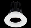 Lotus LED 2 Inch Round Recessed LED 15 Watt High Output Designer Series - 3000 Kelvin - Bronze Reflector - Wall Wash Trim