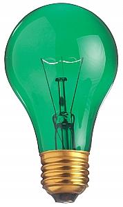 Satco S6081 Incandescent A19 Green