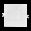 Luxrite LR23743 4 inch LED Mini Panel Square 5CCT - High Output Smooth Canless Wafer Spotlight