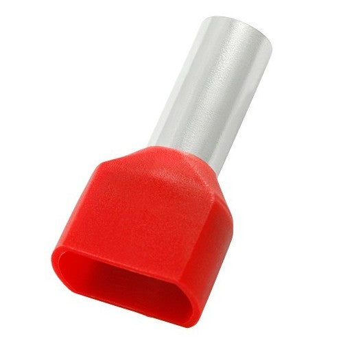 Morris Products 12791 2-#8 Red Twin Nylon Ferrule (Pack of 100)