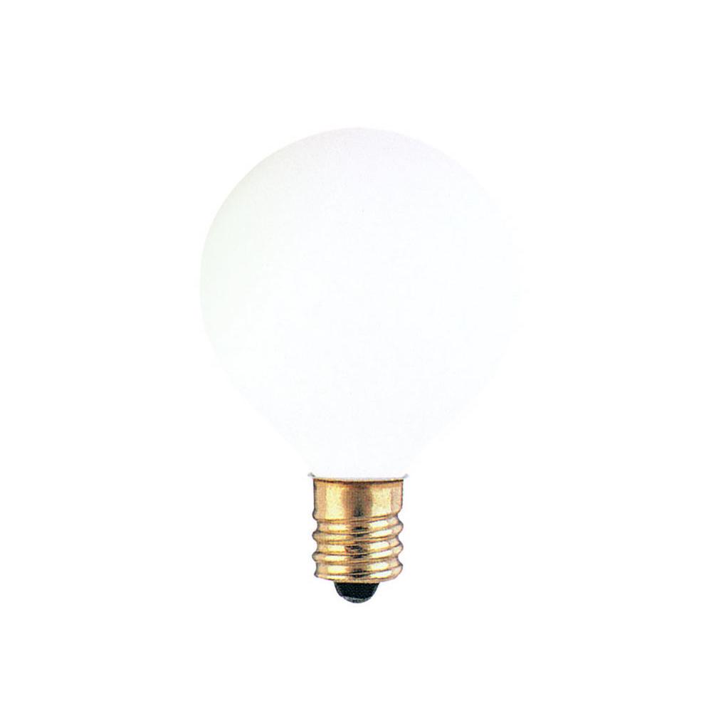 Bulbrite 300025 25 Watt G12 Incandescent White Globe