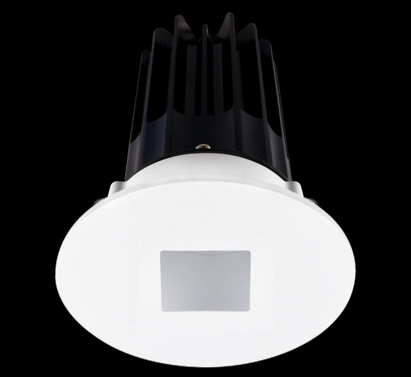 Lotus LED-2-S15W-5CCT-2RRAK-2RSH-24D 2 Inch Round Recessed LED 15 Watt Designer Series - 5CCT Selectable - 1000 Lumen - 24 Degree Beam Spread - Alzak Reflector - Square Hole Trim