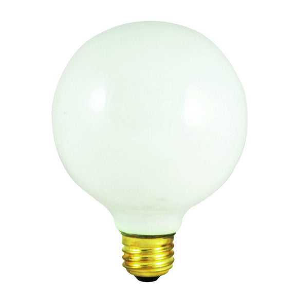 Bulbrite 350025 25 Watt G40 Incandescent White Globe