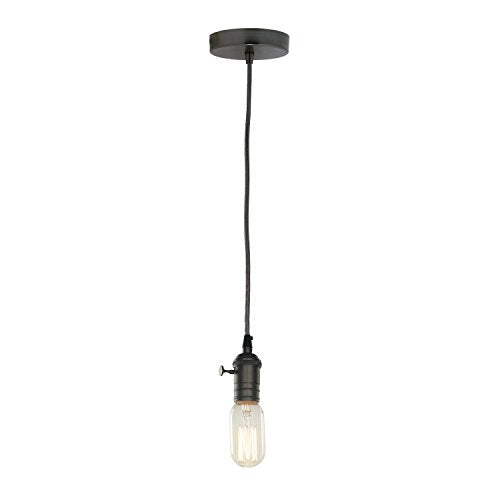 Bulbrite 810082 Pendant Fixtures Gunmetal Direct Wire Vintage