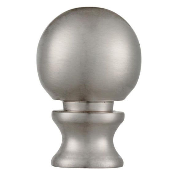 Westinghouse 7000600 Classic Ball Lamp Finial Brushed Nickel Finish