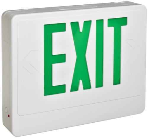 Morris Products 73024 Green LED Wh Remote Exit Sign