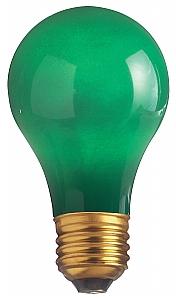 Satco S6091 Incandescent A19 Green