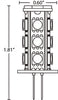 Halco JC20/2WW/LED