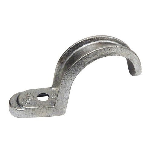 Morris 19529 Rigid Pipe Strap, Malleable Iron, 1 Hole, 3"