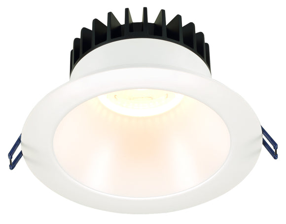 Lotus LED Lights LD6R-50K-HO-WR-WT 6 Inch Round Deep Regressed LED Downlight - High Output - 30 Watt - White Reflector - White Trim - 5000 Kelvin - 38 Degree Beam Spread - 2700 Lumen - Type IC Air-Tight Wet Plenum ES CRI 90+