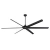 Westinghouse 7224800 Indoor Ceiling Fan - DC Motor - 100 inch - Matte Black Finish - Black Blades