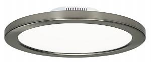 Satco S9883 LED Fixture 7 inch Flush Mount  - 12 Watt -  Round -  Brushed Nickel Finish