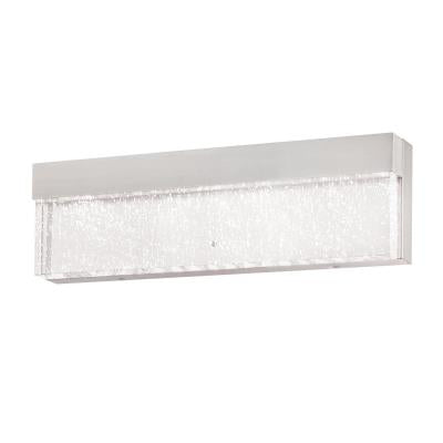 Westinghouse 6576700 One Light LED Wall Fixture - 20 Watt - Brushed Nickel Finish - Bubble Glass