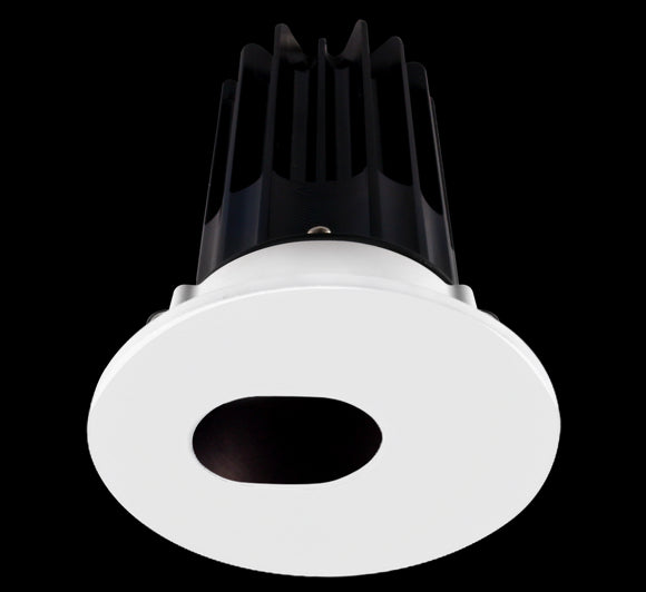 Lotus LED 2 Inch Round Recessed LED 15 Watt High Output Designer Series - 3000 Kelvin - Bronze Reflector - Slot Aperture Trim