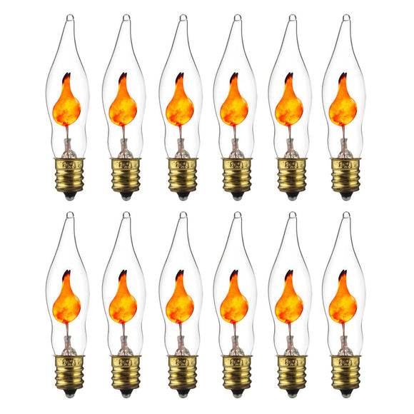 Sunlite 01506-SU - 3CFC/P Incandescent  Petite Flicker Bulb