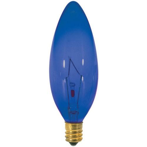 Satco S3218 Incandescent Chandelier BA9 1/2 Blue