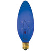 Satco S3218 Incandescent Chandelier BA9 1/2 Blue