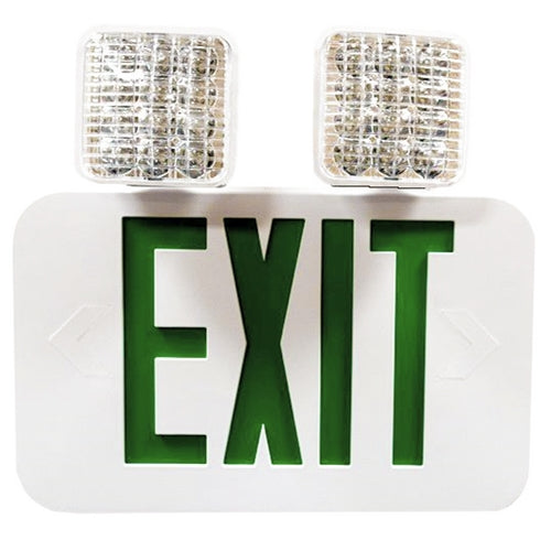 Morris Products 73472 Grn LED Wh Combo Exit/Em Lt SD