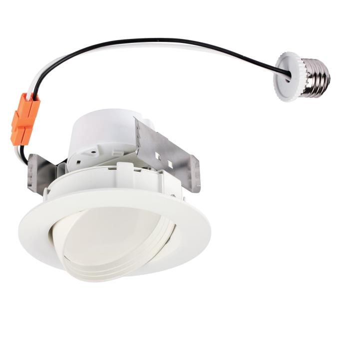 Westinghouse 5082000 4-Inch Sloped Recessed LED Downlight Dimmable - 10 Watt - 2700 Kelvin - E26 Base - ENERGY STAR