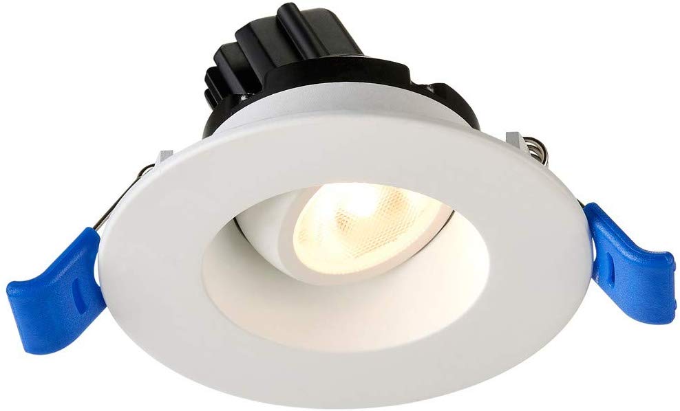 Lotus LED Lights - 2 Inch Regressed - Round Gimbal LED Downlight - 20 Degree Tilt - 360 Degree Rotation