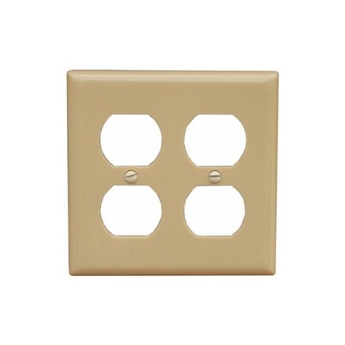 Morris Products 81765 IV Mid 3 Gang Duplex Wallplate