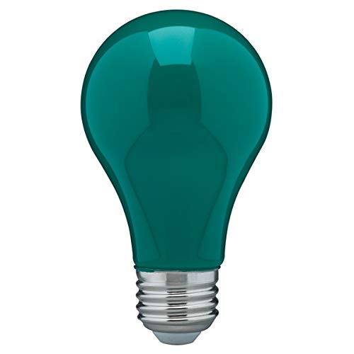 Satco S14986 - 8 Watt A19 LED Ceramic Green