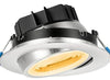 Lotus LED Lights - 4 Inch Eyeball - Gimbal LED Downlight - 30 Degree Tilt - 360 Degree Rotation