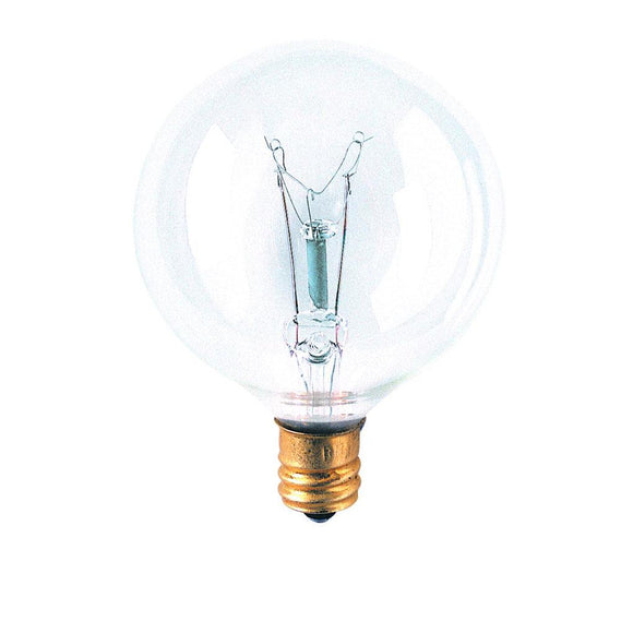 Bulbrite 391115 15 Watt G16 Incandescent White Globe