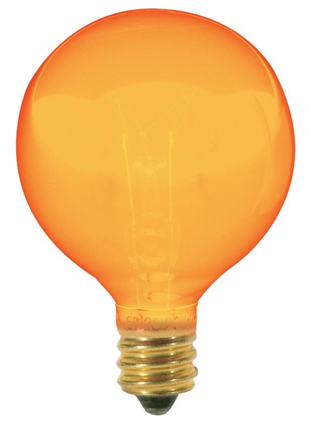 Satco S3836 Incandescent Globe G12 1/2 Amber