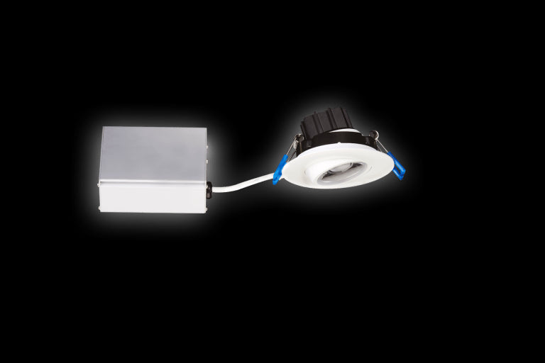 Lotus LED Lights LL3G-5CCT-BN 3 Inch Round Eyeball Gimbal LED Downlight - 7.5 Watt - 5CCT - Brushed Nickel Trim - 38 Degree Beam Spread - 650 Lumen - Type IC Air-Tight Wet ES CRI 90+